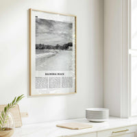 Balmoral Beach Print Black and White, Balmoral Beach Wall Art, Balmoral Beach Poster, Balmoral Beach Photo, Sydney, Australia