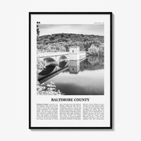 Baltimore County Print Black and White, Baltimore County Wall Art, Baltimore Poster, Baltimore Photo, Baltimore Wall Décor, Baltimore Map