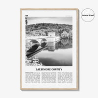 Baltimore County Print Black and White, Baltimore County Wall Art, Baltimore Poster, Baltimore Photo, Baltimore Wall Décor, Baltimore Map