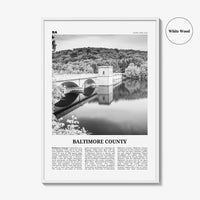 Baltimore County Print Black and White, Baltimore County Wall Art, Baltimore Poster, Baltimore Photo, Baltimore Wall Décor, Baltimore Map