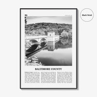 Baltimore County Print Black and White, Baltimore County Wall Art, Baltimore Poster, Baltimore Photo, Baltimore Wall Décor, Baltimore Map