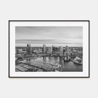 Baltimore Landscape B&W Poster