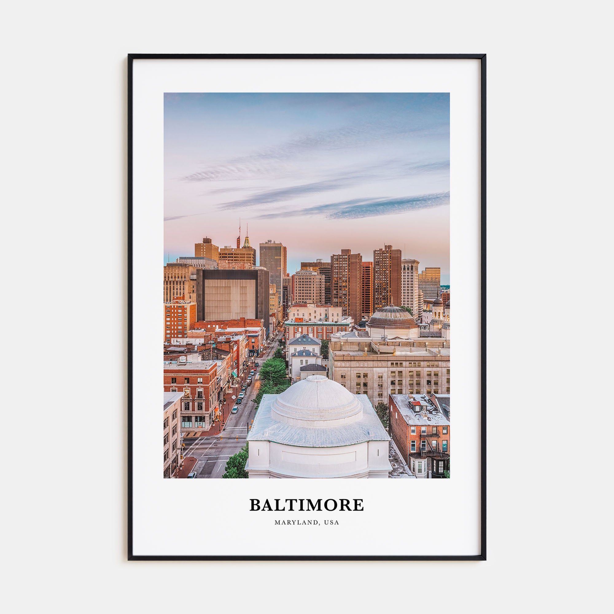 Baltimore Portrait Color Poster