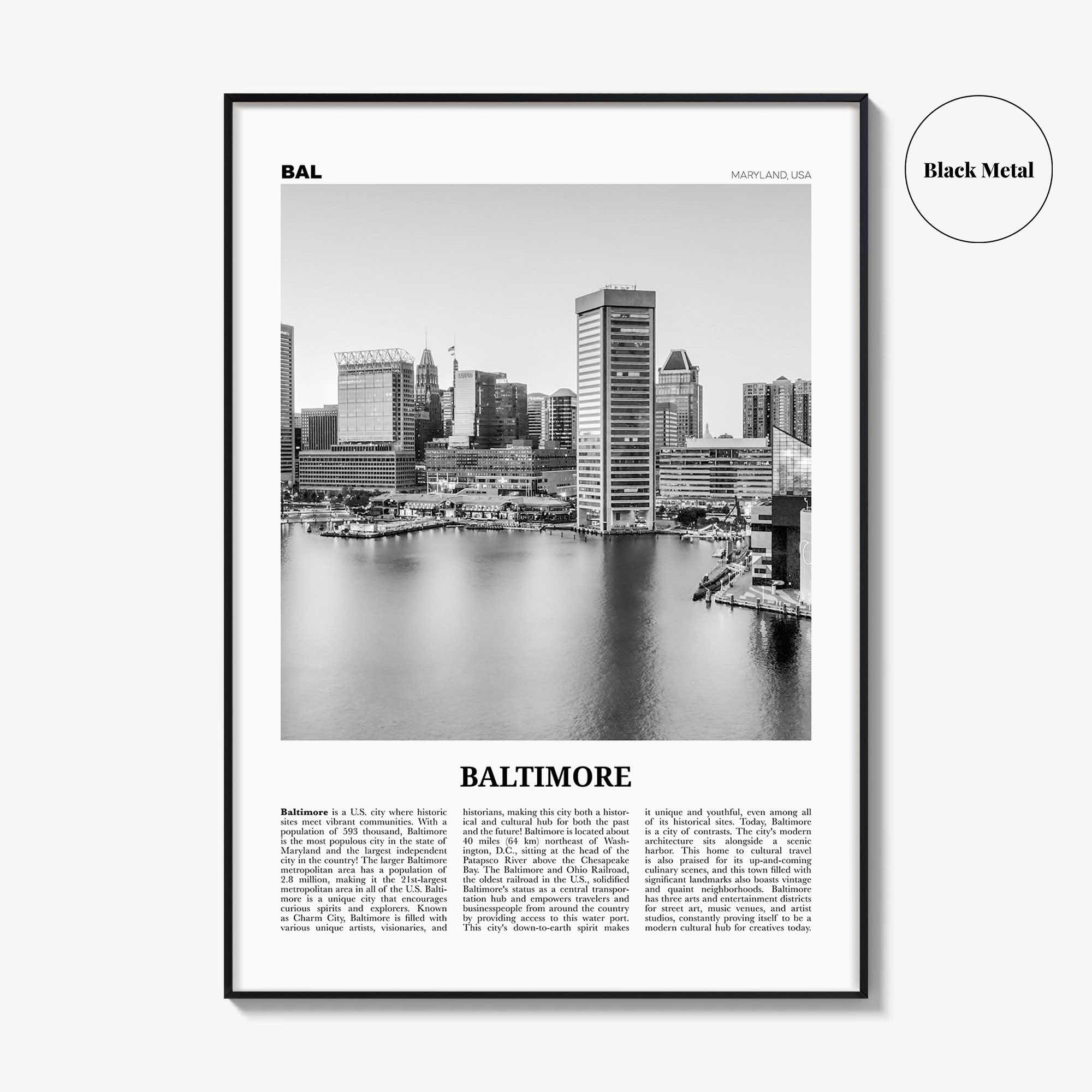 Baltimore No 1 Poster