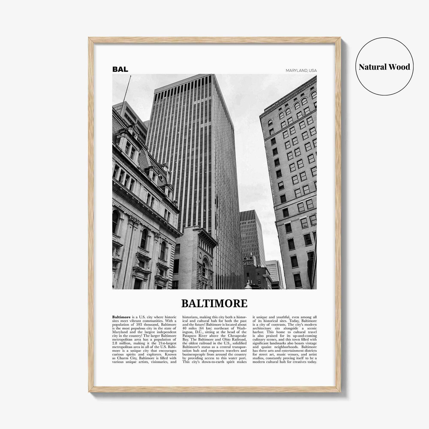 Baltimore No 3 Poster