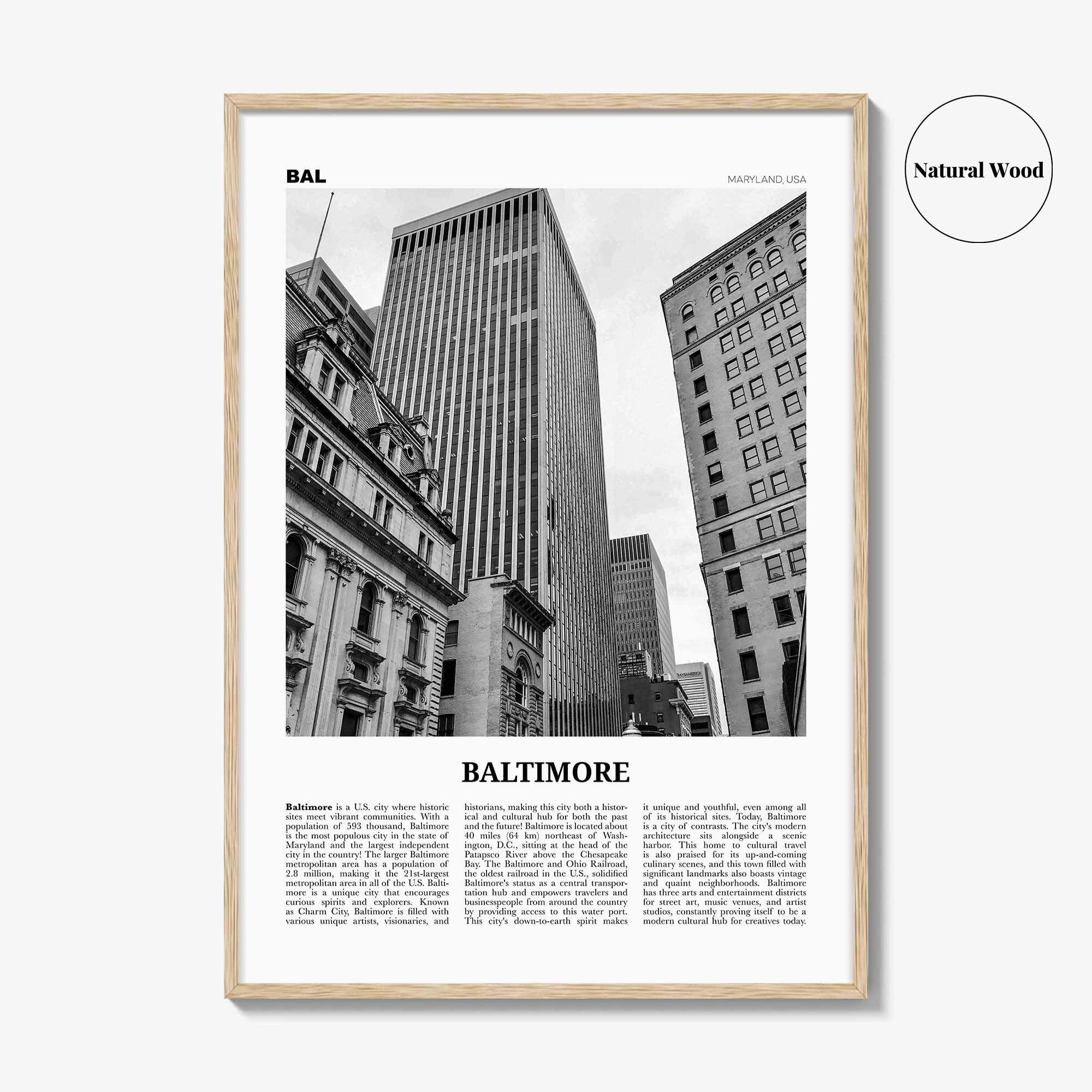 Baltimore No 3 Poster