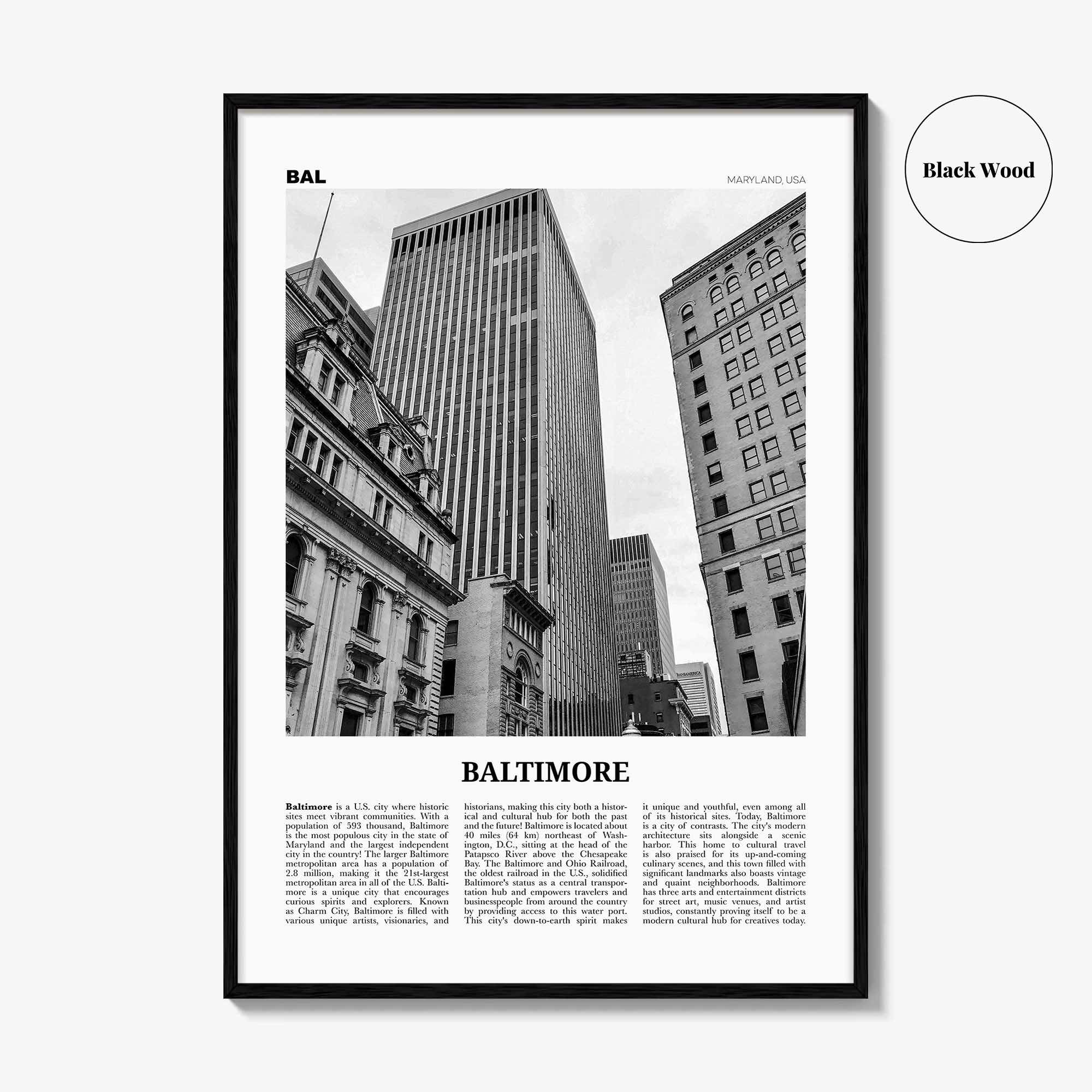 Baltimore No 3 Poster