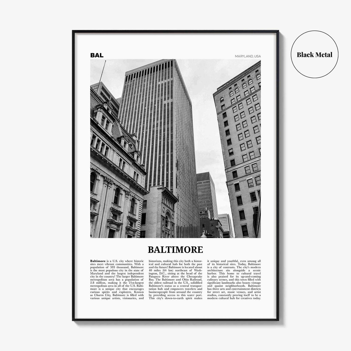 Baltimore No 3 Poster