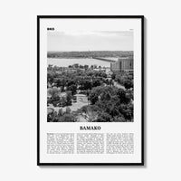 Bamako Print Black and White, Bamako Wall Art, Bamako Poster, Bamako Photo, Bamako Wall Décor, Mali