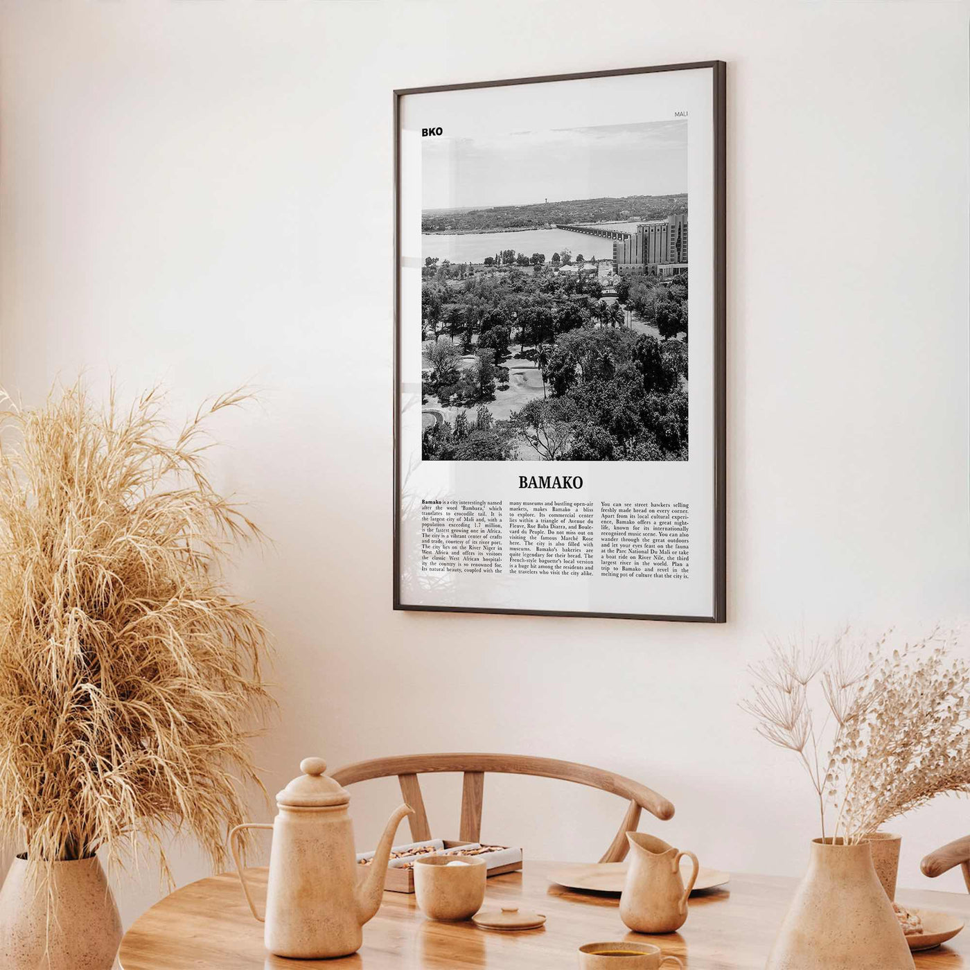 Bamako Print Black and White, Bamako Wall Art, Bamako Poster, Bamako Photo, Bamako Wall Décor, Mali