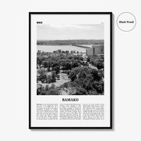 Bamako Print Black and White, Bamako Wall Art, Bamako Poster, Bamako Photo, Bamako Wall Décor, Mali