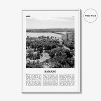 Bamako Print Black and White, Bamako Wall Art, Bamako Poster, Bamako Photo, Bamako Wall Décor, Mali