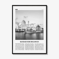 Bandar Seri Begawan Print Black and White, Bandar Seri Begawan Wall Art, Bandar Seri Begawan Poster, Bandar Seri Begawan Photo, Brunei