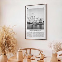 Bandar Seri Begawan Print Black and White, Bandar Seri Begawan Wall Art, Bandar Seri Begawan Poster, Bandar Seri Begawan Photo, Brunei