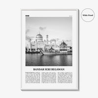 Bandar Seri Begawan Print Black and White, Bandar Seri Begawan Wall Art, Bandar Seri Begawan Poster, Bandar Seri Begawan Photo, Brunei