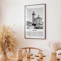 Bandon Print Black and White, Bandon Wall Art, Bandon Poster, Bandon Photo, Bandon Wall Décor, Oregon, USA, United States, North America