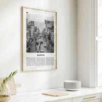 Bandung Print Black and White, Bandung Wall Art, Bandung Poster, Bandung Photo, Bandung Wall Décor, Bandung Map, Indonesia