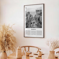 Bandung Print Black and White, Bandung Wall Art, Bandung Poster, Bandung Photo, Bandung Wall Décor, Bandung Map, Indonesia
