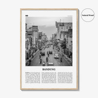 Bandung Print Black and White, Bandung Wall Art, Bandung Poster, Bandung Photo, Bandung Wall Décor, Bandung Map, Indonesia