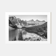 Banff Landscape B&W Poster