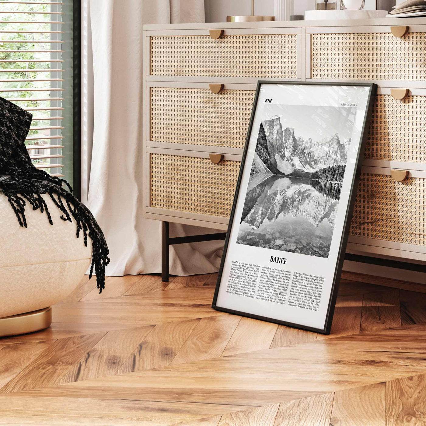 Banff Print Black and White No 1, Banff Wall Art, Banff Poster, Banff Photo, Banff Decor, Alberta, Canada, Jasper Canadian Rockies