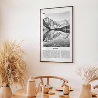 Banff Print Black and White No 1, Banff Wall Art, Banff Poster, Banff Photo, Banff Decor, Alberta, Canada, Jasper Canadian Rockies