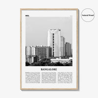 Bangalore Print Black and White, Bangalore Wall Art, Bangalore Poster, Bangalore Photo, Bangalore Decor, Bengaluru, India, Karnataka, Asia