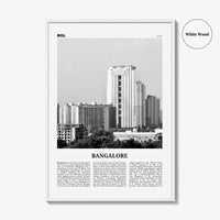Bangalore Print Black and White, Bangalore Wall Art, Bangalore Poster, Bangalore Photo, Bangalore Decor, Bengaluru, India, Karnataka, Asia