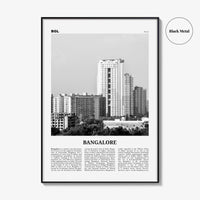 Bangalore Print Black and White, Bangalore Wall Art, Bangalore Poster, Bangalore Photo, Bangalore Decor, Bengaluru, India, Karnataka, Asia
