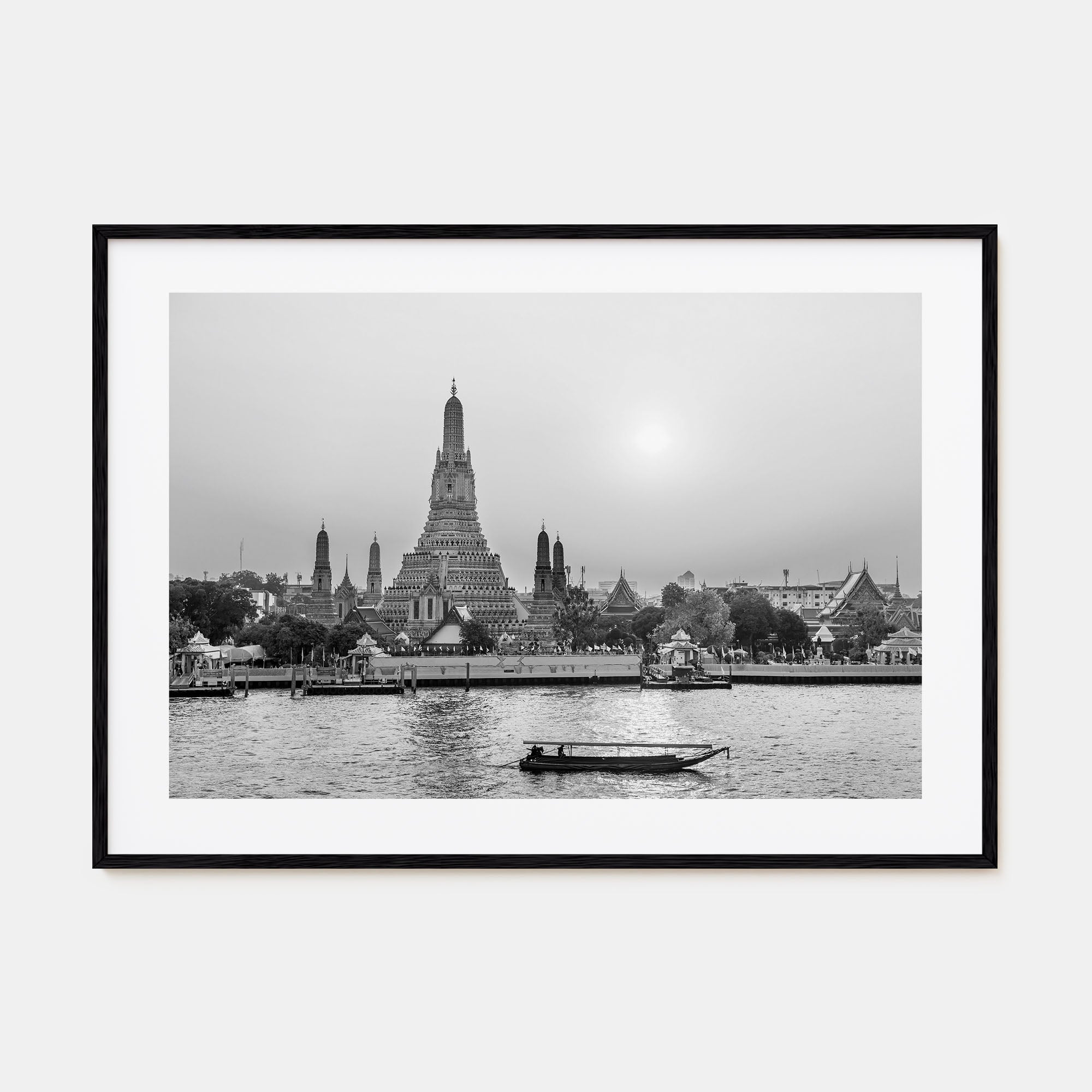Bangkok Landscape B&W Poster