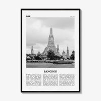 Bangkok Print Black and White No 1, Bangkok Wall Art, Bangkok Poster, Bangkok Photo, Bangkok Wall Decor, Thailand, Thai Krung, Thep, Asia
