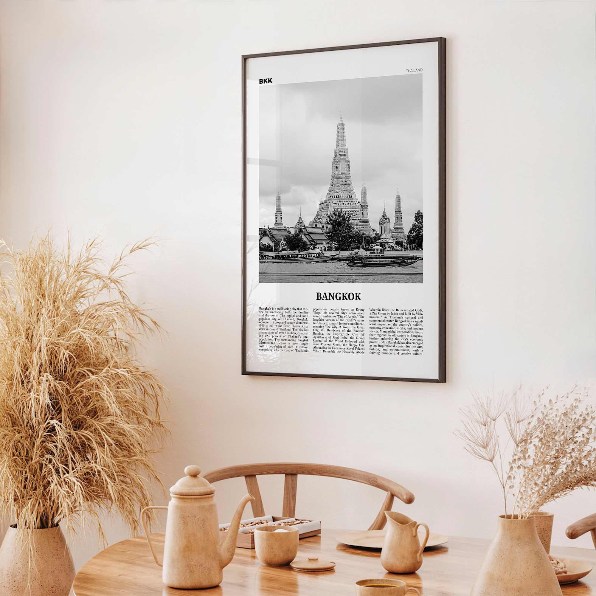 Bangkok Print Black and White No 1, Bangkok Wall Art, Bangkok Poster, Bangkok Photo, Bangkok Wall Decor, Thailand, Thai Krung, Thep, Asia