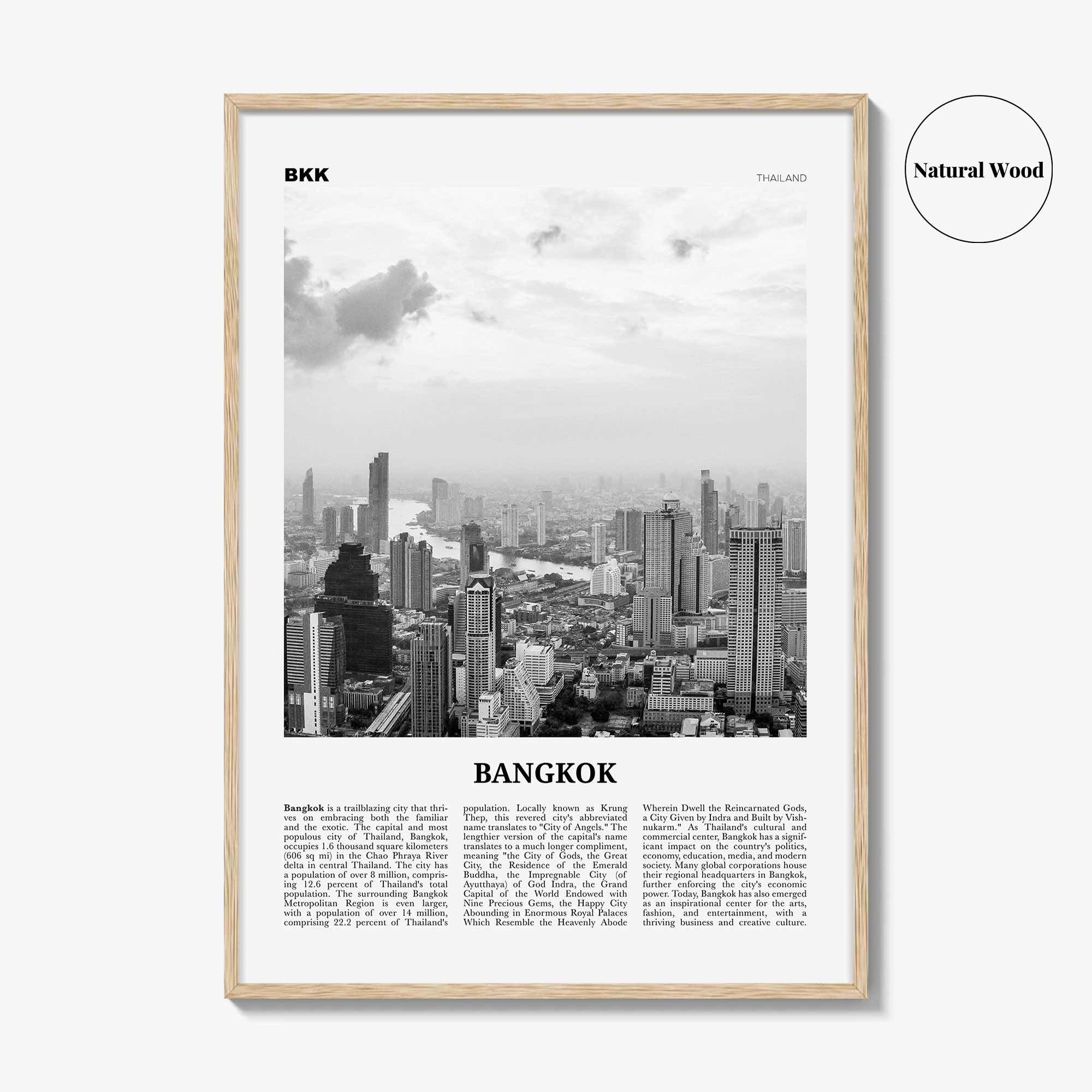 Bangkok Print Black and White No 2, Bangkok Wall Art, Bangkok Poster, Bangkok Photo, Bangkok Wall Decor, Thailand, Thai Krung, Thep, Asia