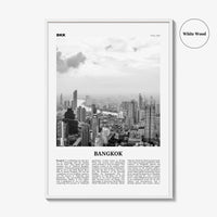 Bangkok Print Black and White No 2, Bangkok Wall Art, Bangkok Poster, Bangkok Photo, Bangkok Wall Decor, Thailand, Thai Krung, Thep, Asia