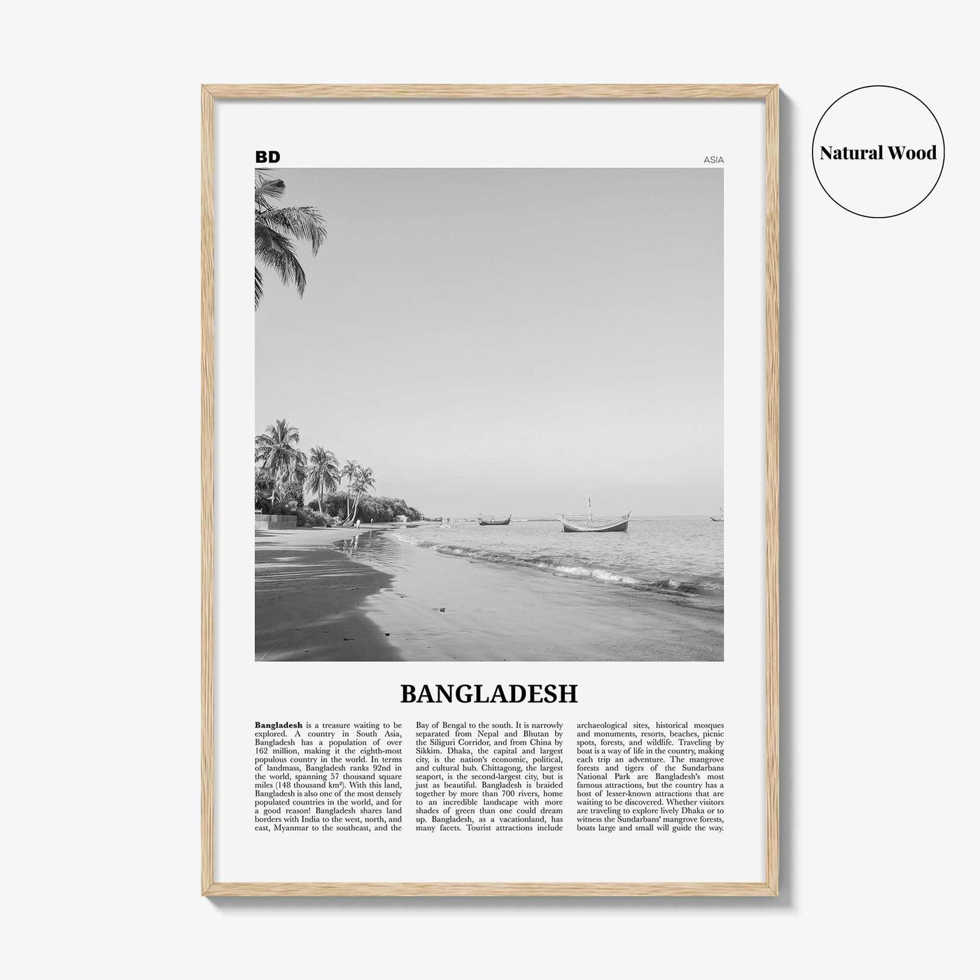 Bangladesh Print Black and White No 1, Bangladesh Wall Art, Bangladesh Poster, Bangladesh Photo, Bangladesh, Bengal, Bengali, Dhaka, India