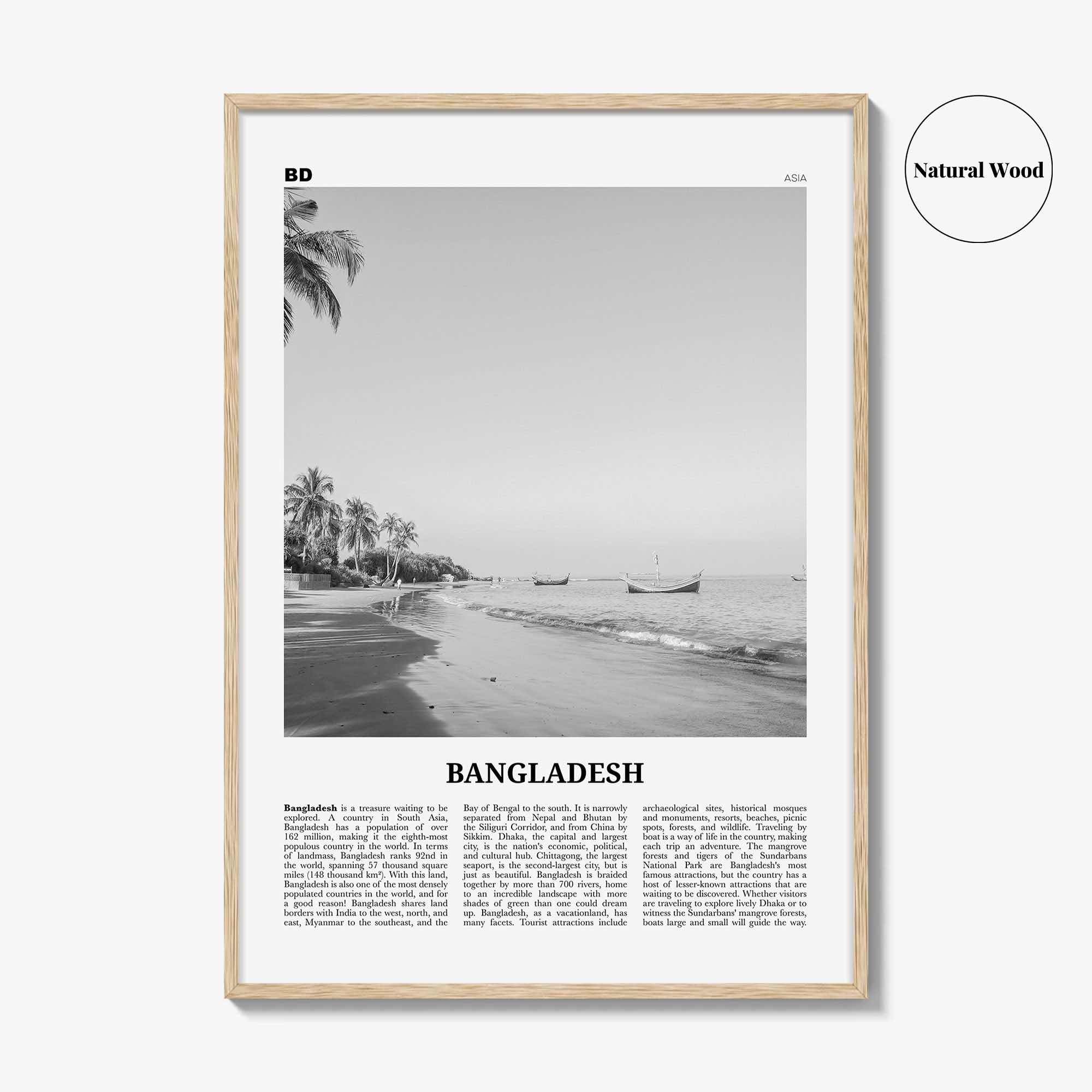 Bangladesh Print Black and White No 1, Bangladesh Wall Art, Bangladesh Poster, Bangladesh Photo, Bangladesh, Bengal, Bengali, Dhaka, India