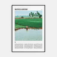 Bangladesh Travel Color Poster