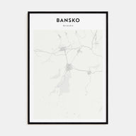 Bansko Map Portrait Poster