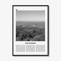 Bar Harbor Print Black and White, Bar Harbor Wall Art, Bar Harbor Poster, Bar Harbor Photo, Bar Harbor Wall Décor, Maine, USA, United States