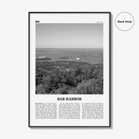 Bar Harbor Print Black and White, Bar Harbor Wall Art, Bar Harbor Poster, Bar Harbor Photo, Bar Harbor Wall Décor, Maine, USA, United States