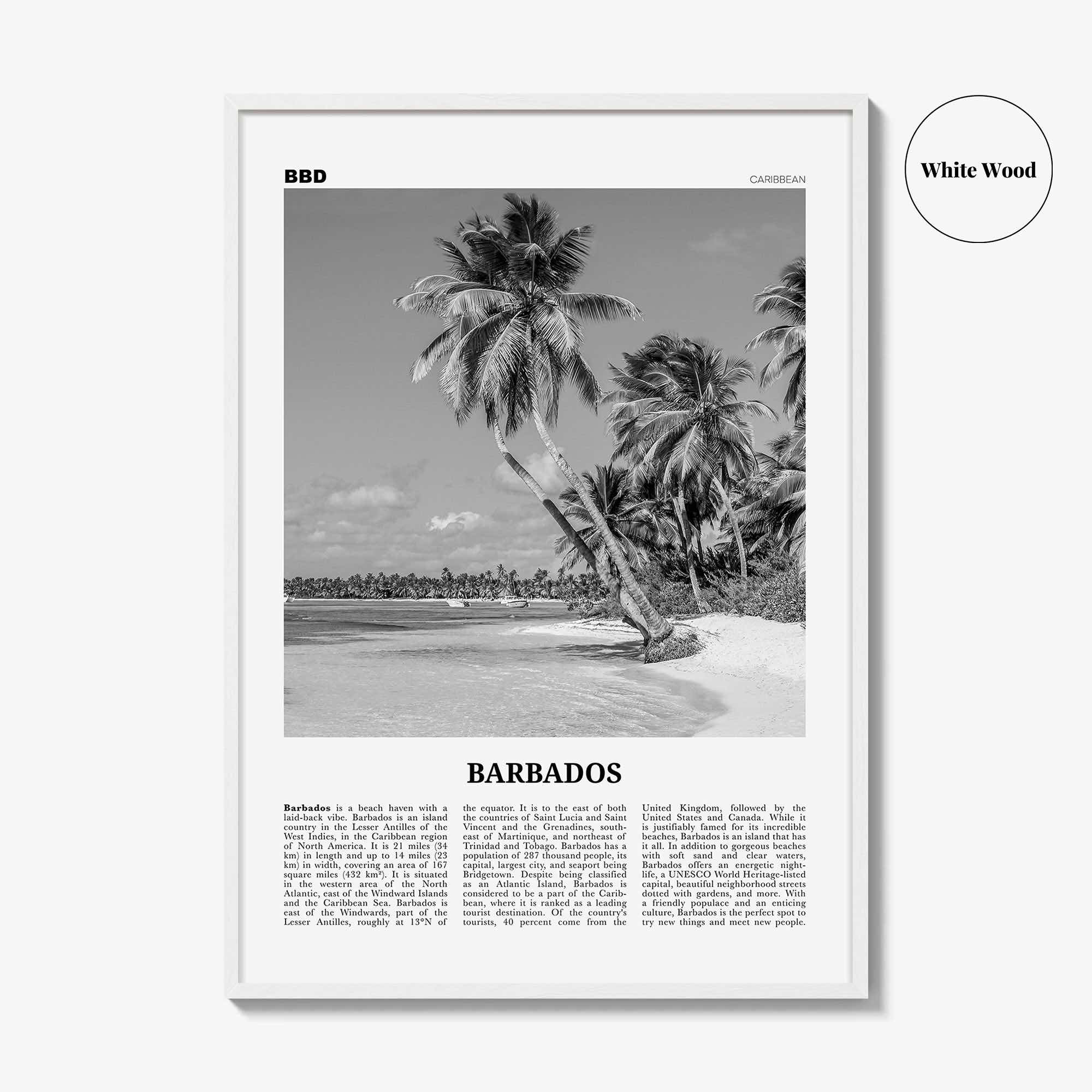 Barbados Print Black and White No 1, Barbados Wall Art, Barbados Poster, Barbados Photo, Barbados Wall Decor, Caribbean, America Bridgetown