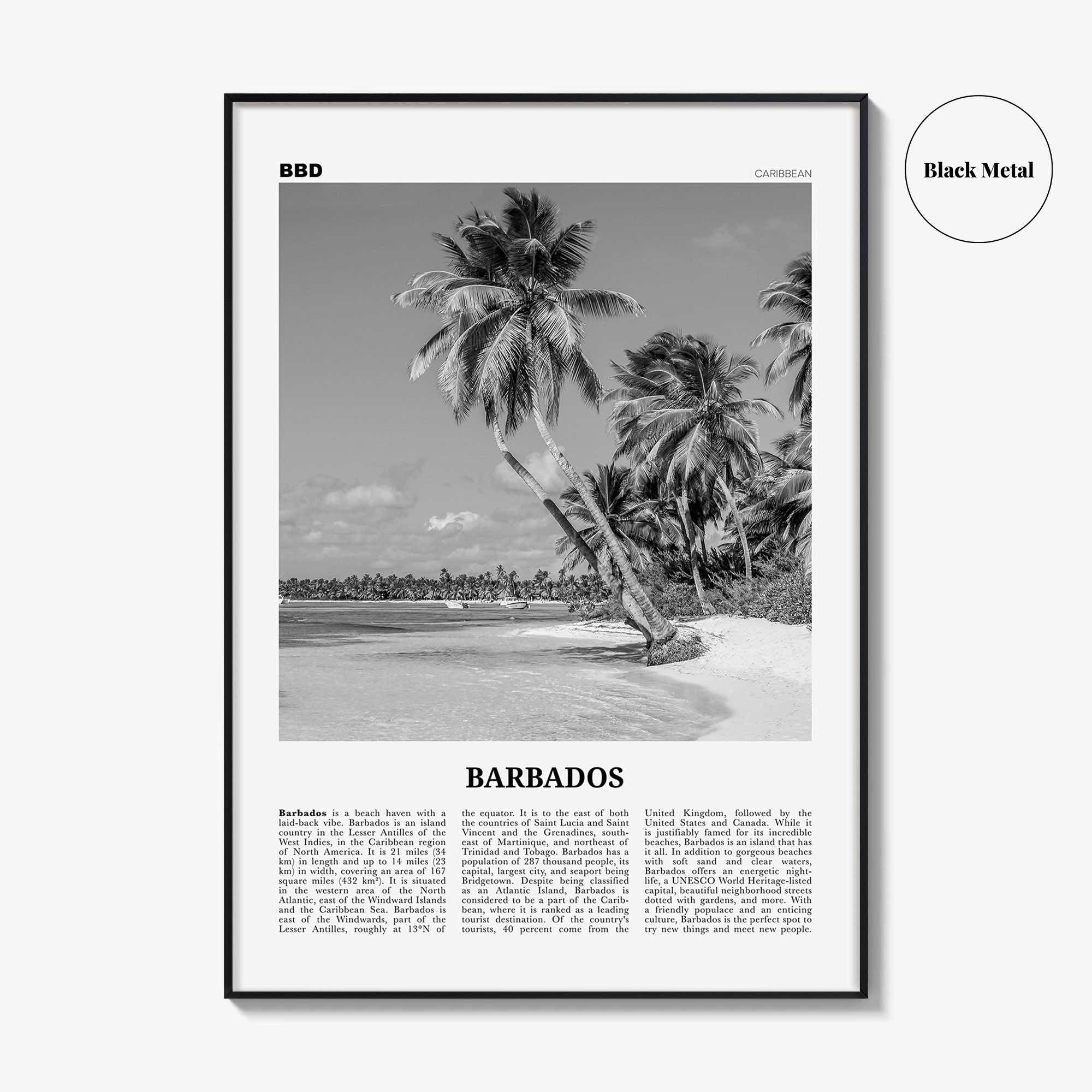 Barbados Print Black and White No 1, Barbados Wall Art, Barbados Poster, Barbados Photo, Barbados Wall Decor, Caribbean, America Bridgetown