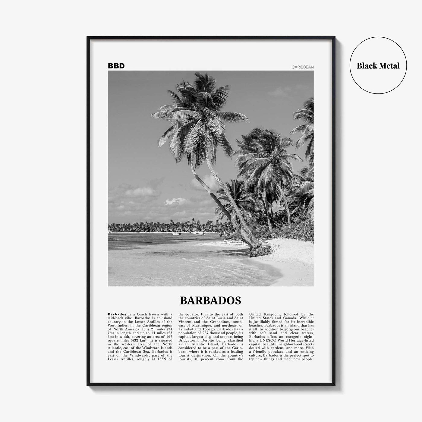 Barbados Print Black and White No 1, Barbados Wall Art, Barbados Poster, Barbados Photo, Barbados Wall Decor, Caribbean, America Bridgetown
