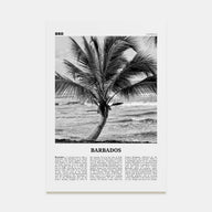 Barbados Travel B&W No 2 Poster