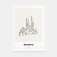 Barcelona Drawn No 2 Poster