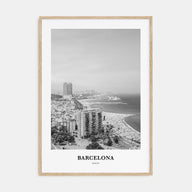 Barcelona Portrait B&W No 1 Poster