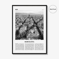 Barcelona Print Black and White No 1, Barcelona Wall Art, Barcelona Poster, Barcelona Photo, Barcelona Decor, Catalonia, Spain, España