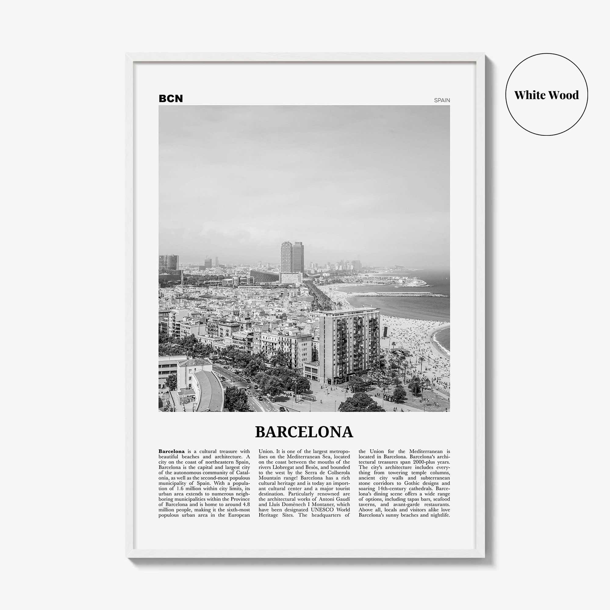 Barcelona Print Black and White No 2, Barcelona Wall Art, Barcelona Poster, Barcelona Photo, Barcelona Decor, Catalonia, Spain, España