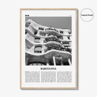 Barcelona Print Black and White No 5, Barcelona Wall Art, Barcelona Poster, Barcelona Photo, Barcelona Wall Décor, Barcelona Map, Spain