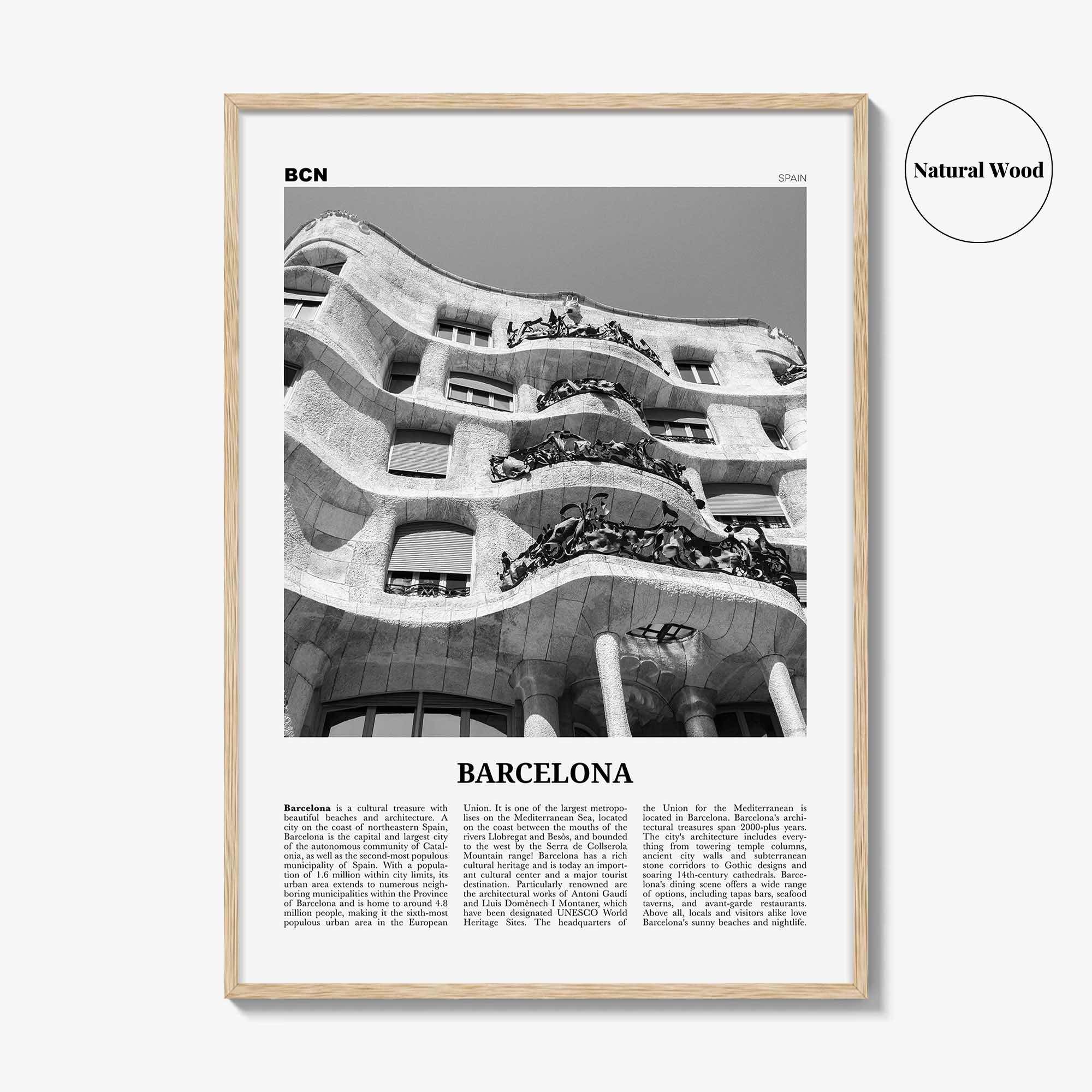 Barcelona Print Black and White No 5, Barcelona Wall Art, Barcelona Poster, Barcelona Photo, Barcelona Wall Décor, Barcelona Map, Spain